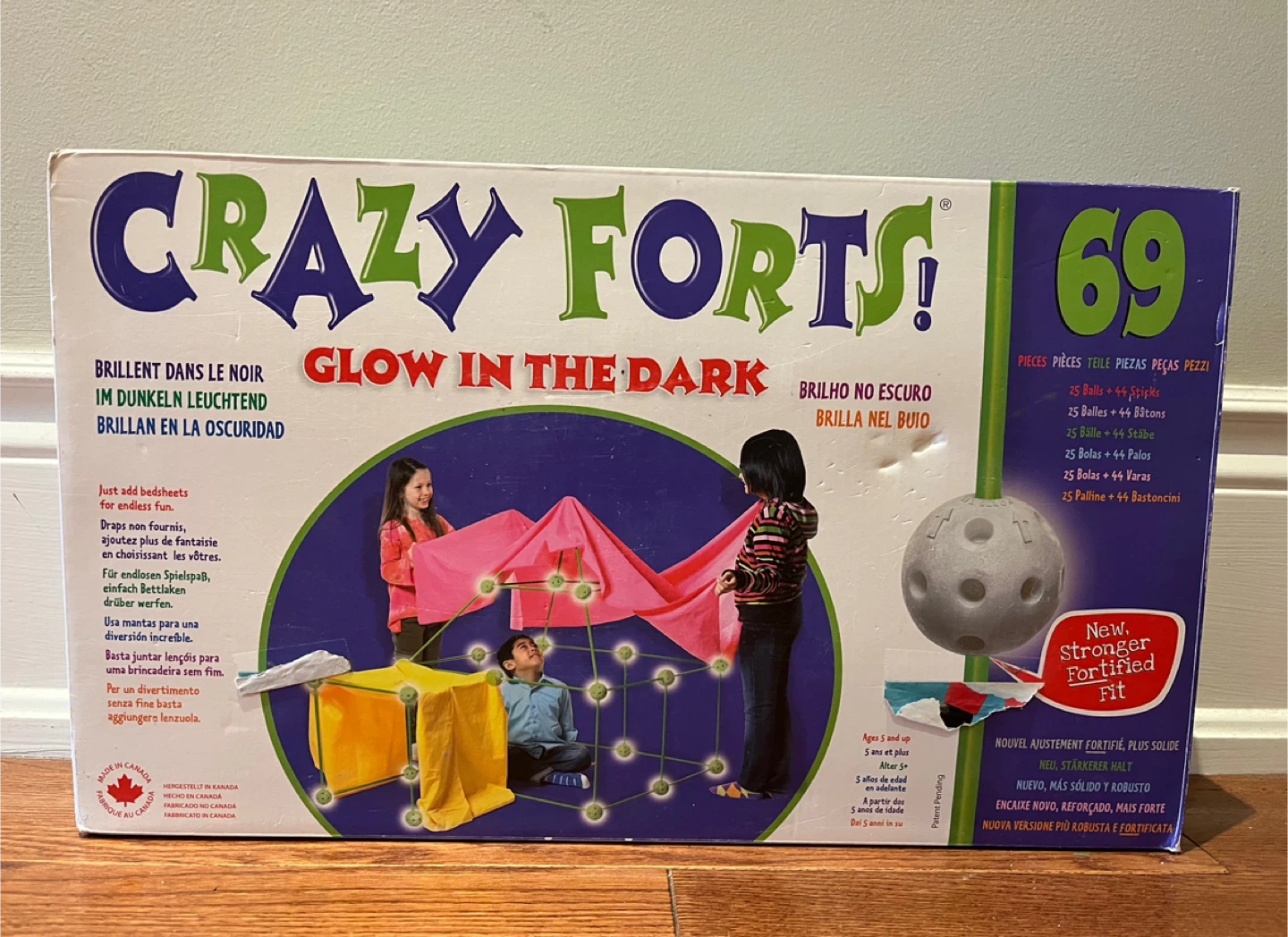 Crazy Forts, Glow in the Dark, 68 Piece