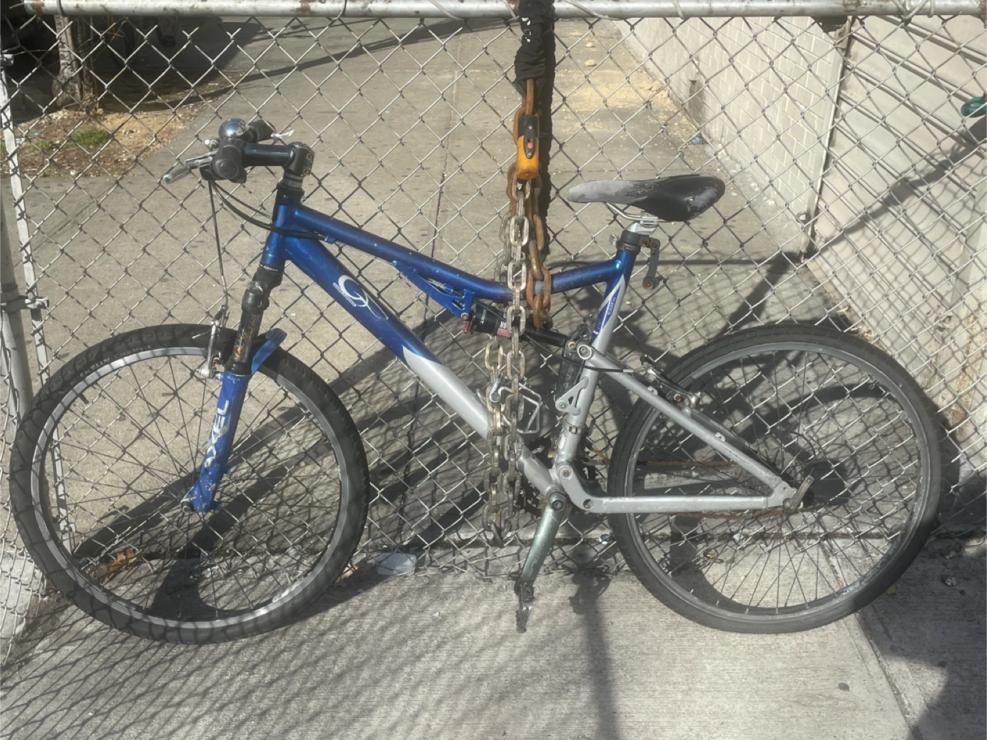 Men's Blue and Silver Bike - photo 3