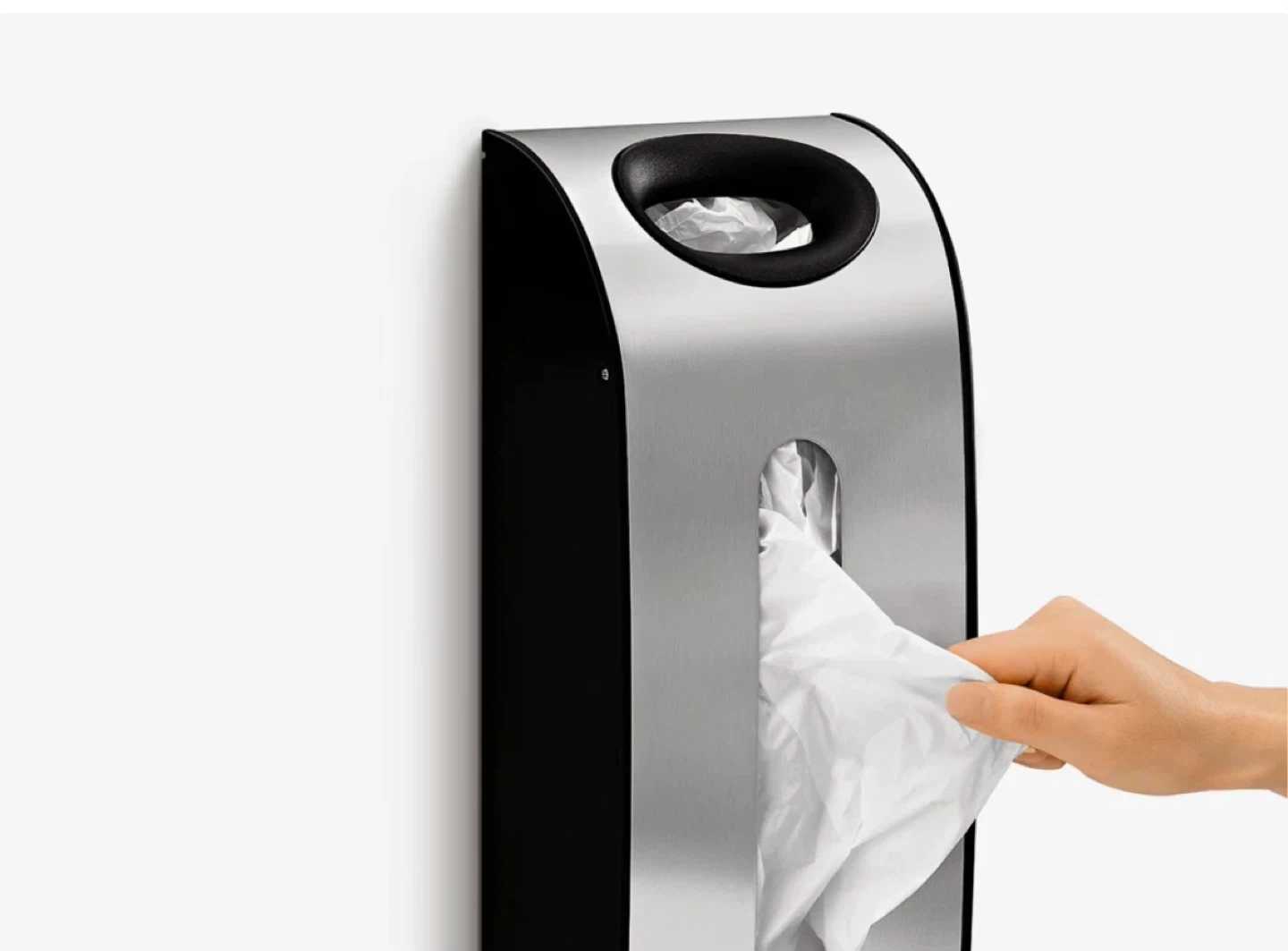 Trash bag holder - Silver