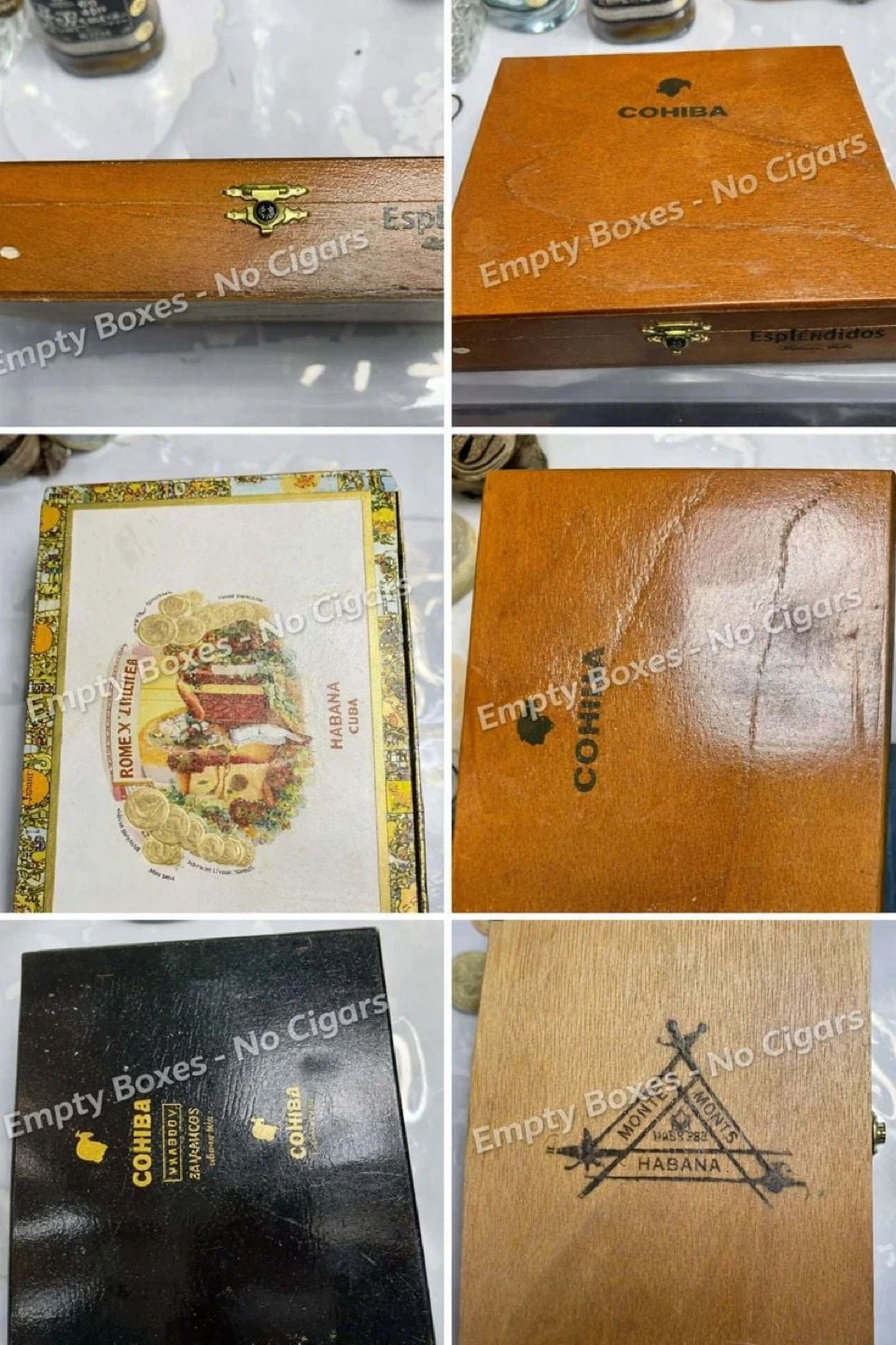 EMPTY Cigar Boxes - Cohiba & More
