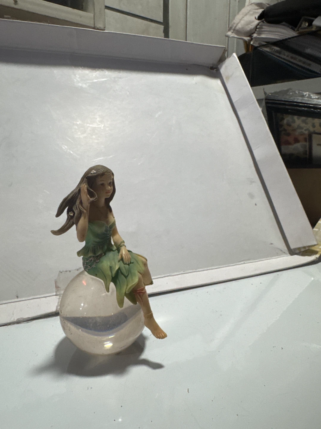 Fairy Figurine on Crystal Ball - photo 2