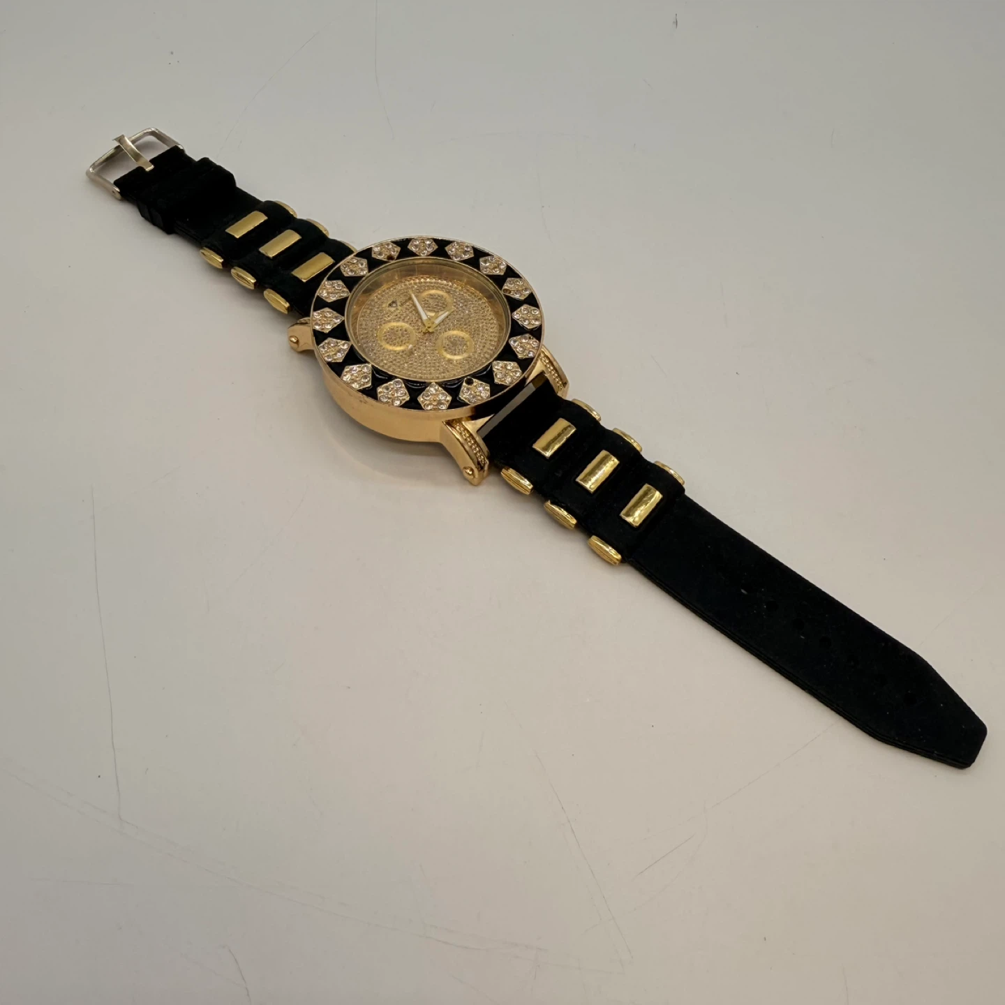 Techno Master Diamond Accent Watch – 22mm Black Strap almost new - photo 2