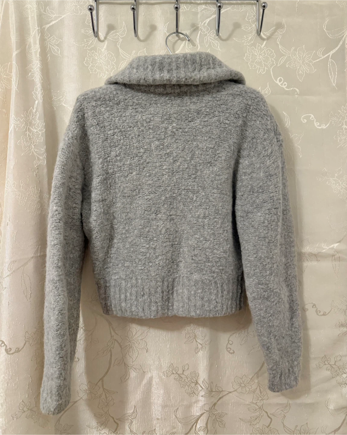 Wilfred Free XS Grey Zip-Up Sweater - photo 3