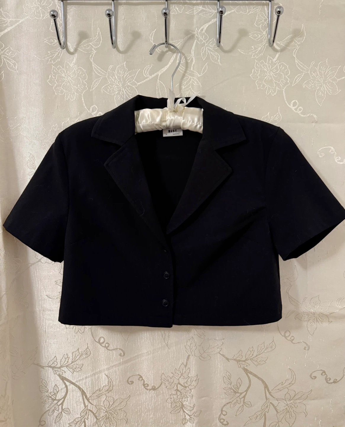Sunday Best Black Cropped Blazer - Size XS