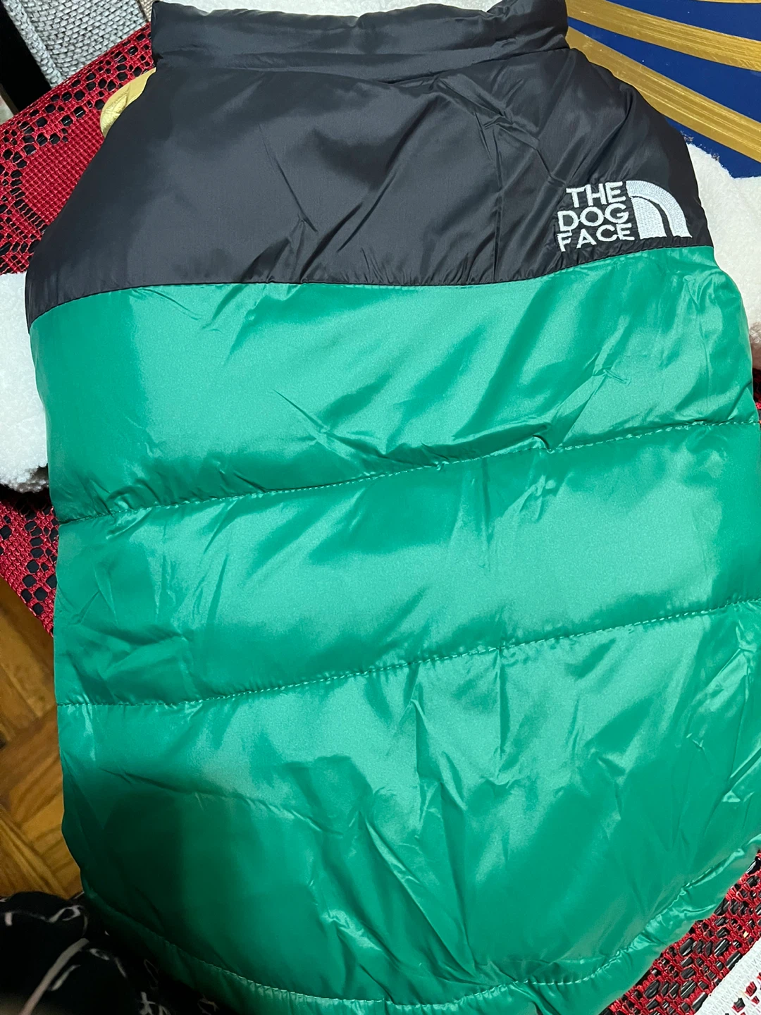 The Dog Face Padded Dog Vest - Green/Black - photo 2