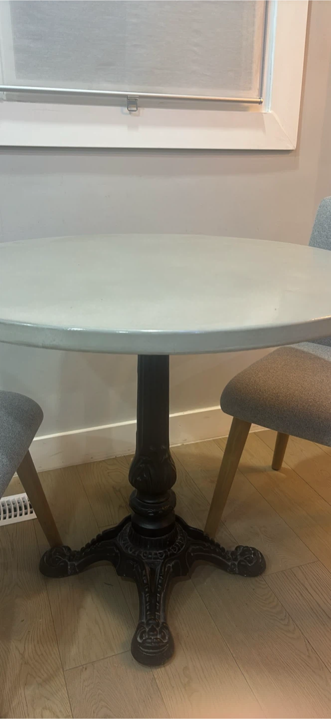 Hand crafted Canadian Artisan Concrete Bistro Table