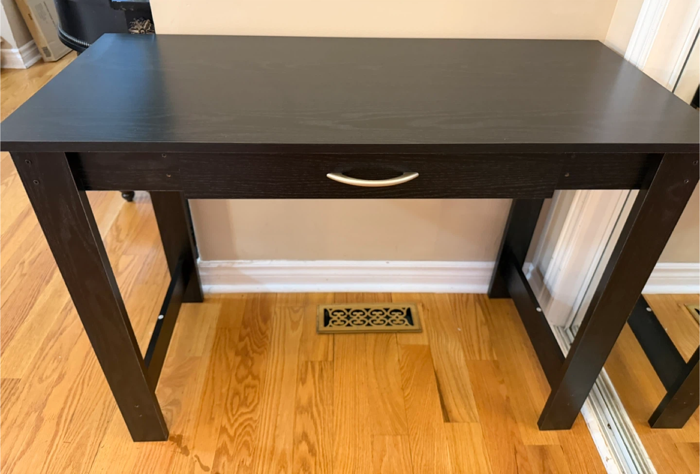 Black Wood Desk with Drawer /Brand New - photo 3