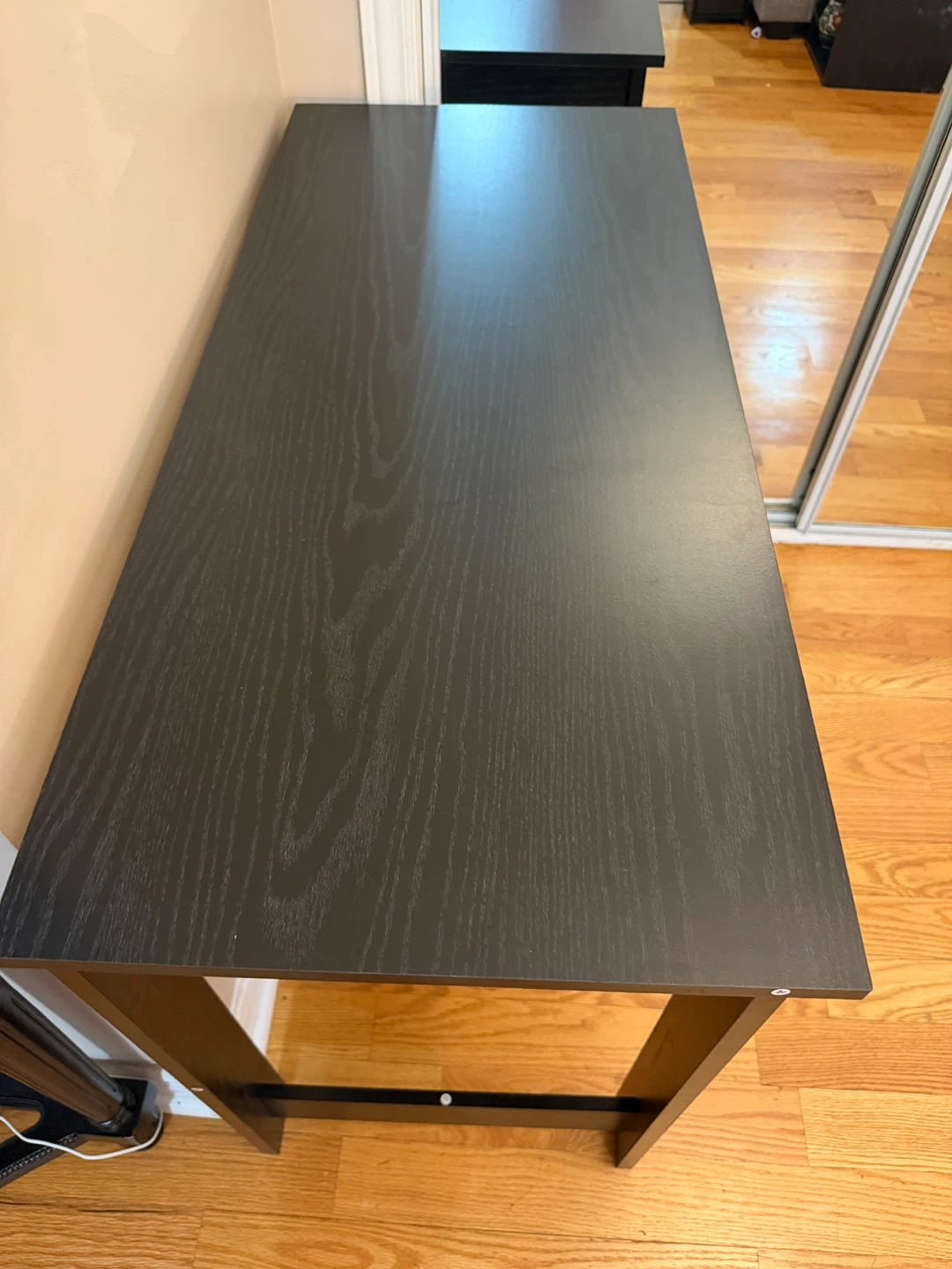 Black Wood Desk with Drawer /Brand New - photo 5