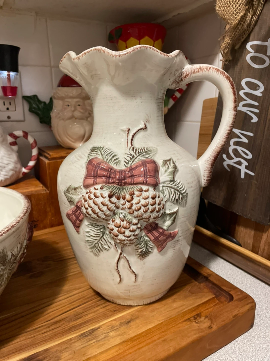 Ceramic Pitcher and Bowl Set - photo 3