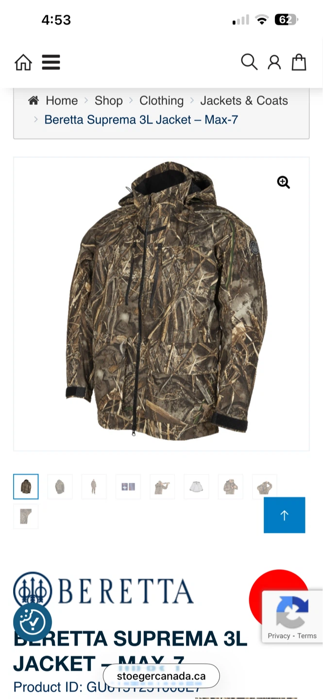 Beretta Suprema 3L Jacket - Max-7, Size 3XL - photo 2