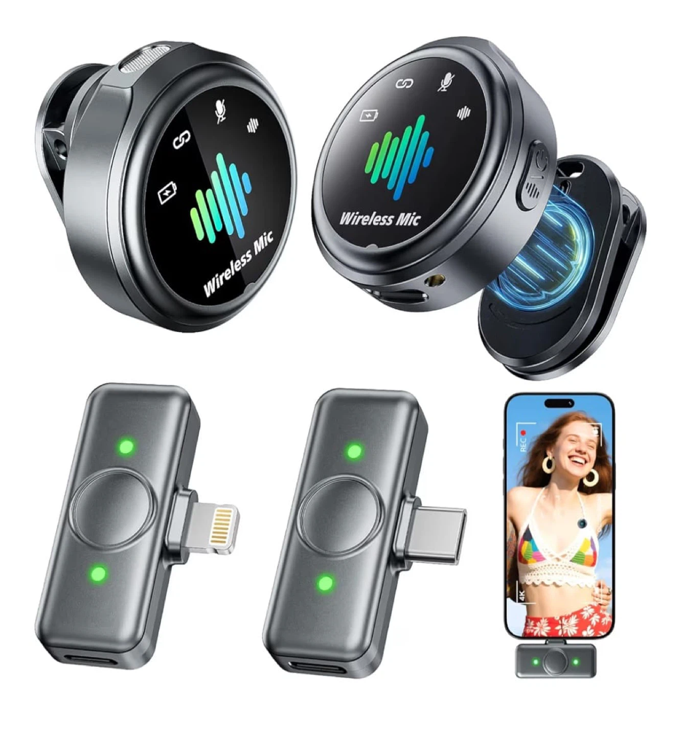 Wireless Lavalier Microphone for iPhone/Android - photo 2