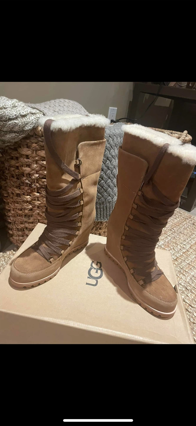 UGG Wedge Boots, Size 7