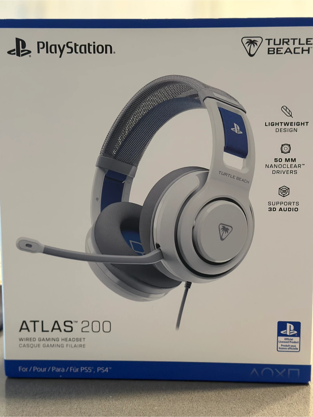 Turtle Beach Atlas 200 Wired Gaming Headset for PS5/PS4