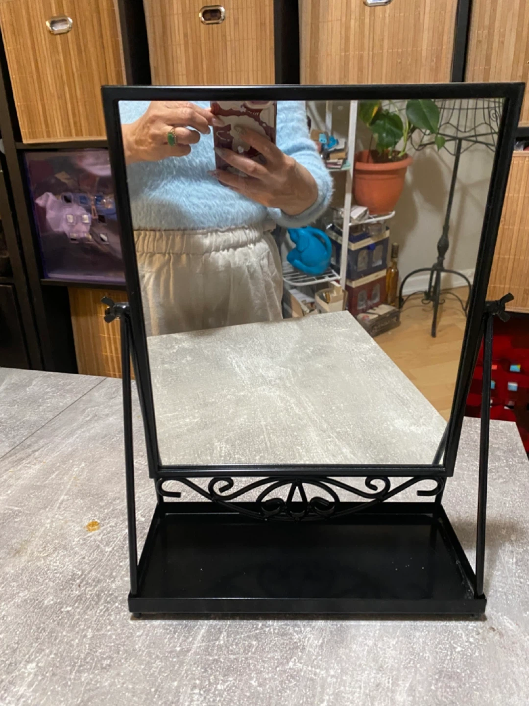 IKEA KARMSUND Table Mirror, Black