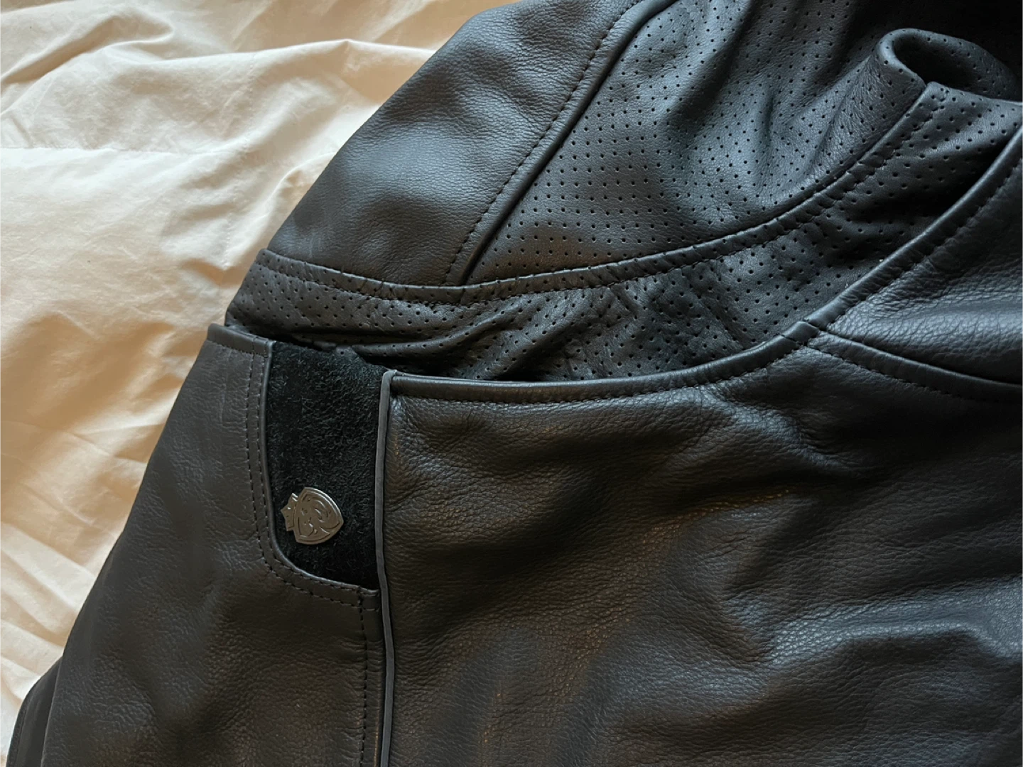 Helgrade Black Leather Motorcycle Jacket - New with Tags - photo 5