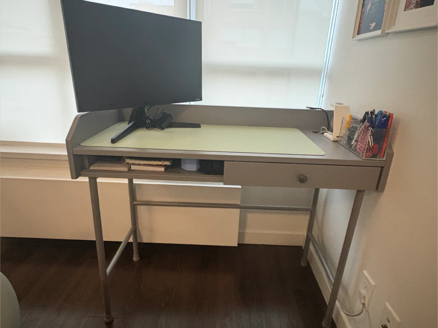 Grey Desk and Chair Set - photo 5