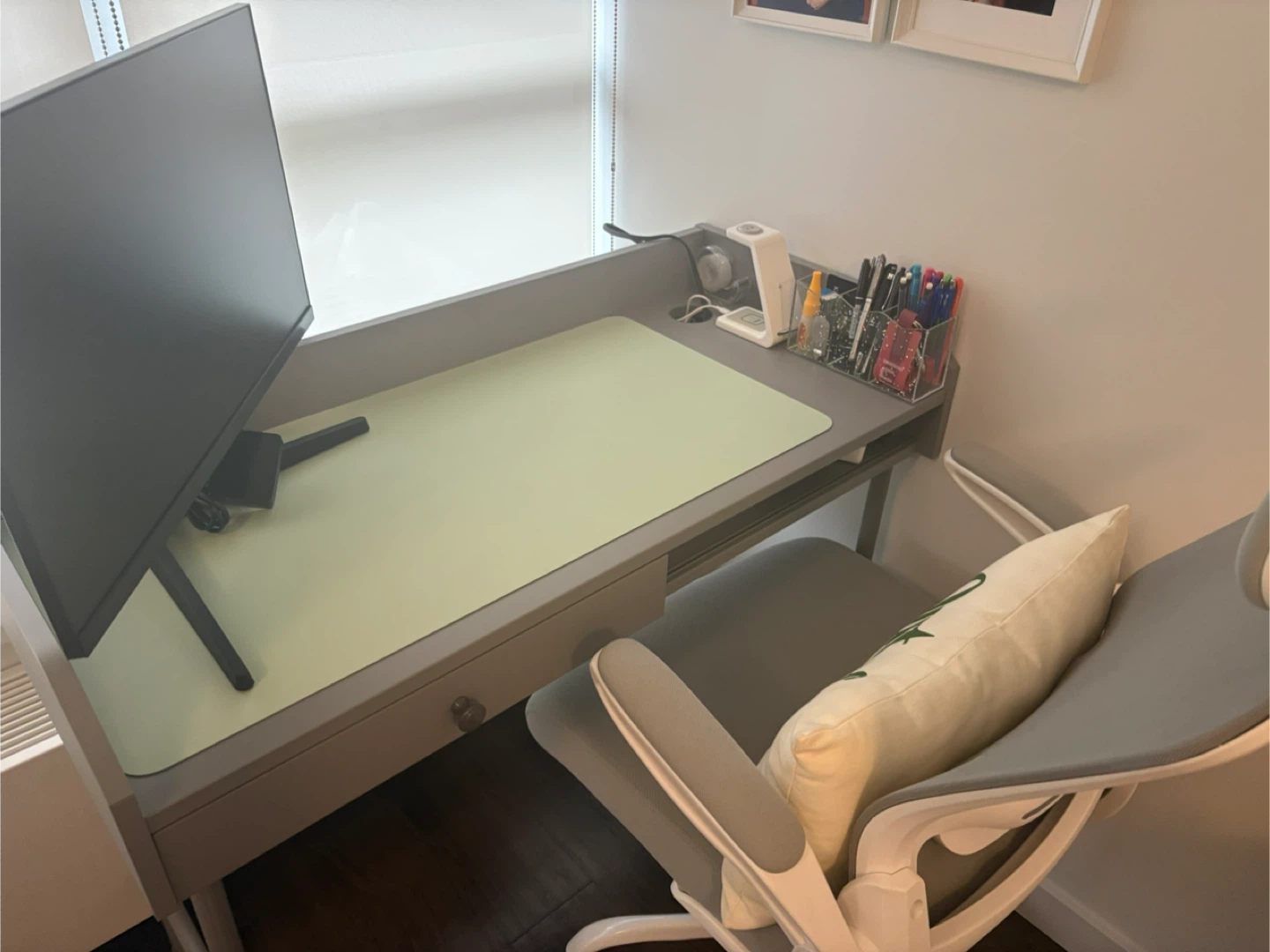 Grey Desk and Chair Set - photo 4