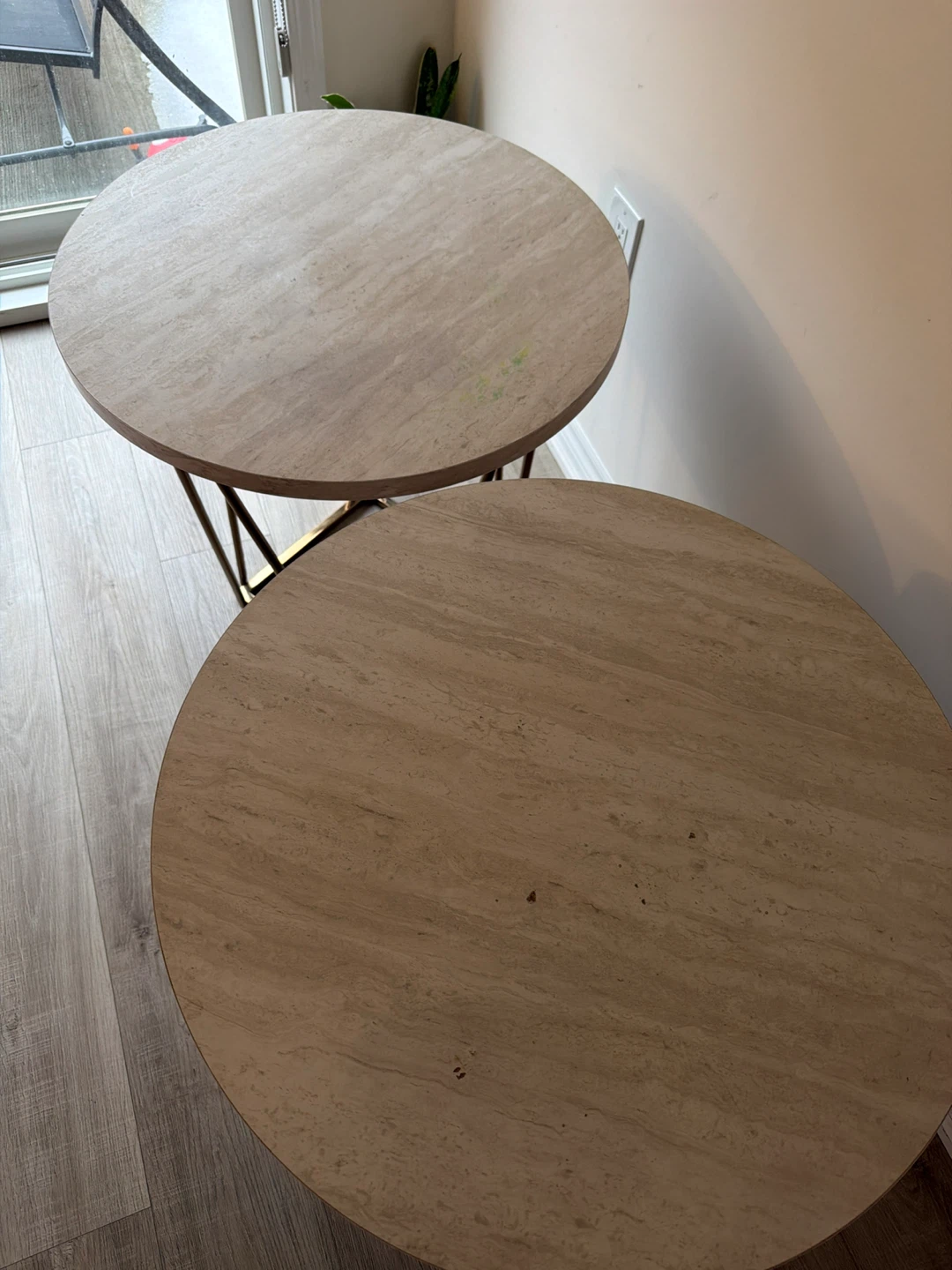 Round Side Tables with Metal Legs - photo 5