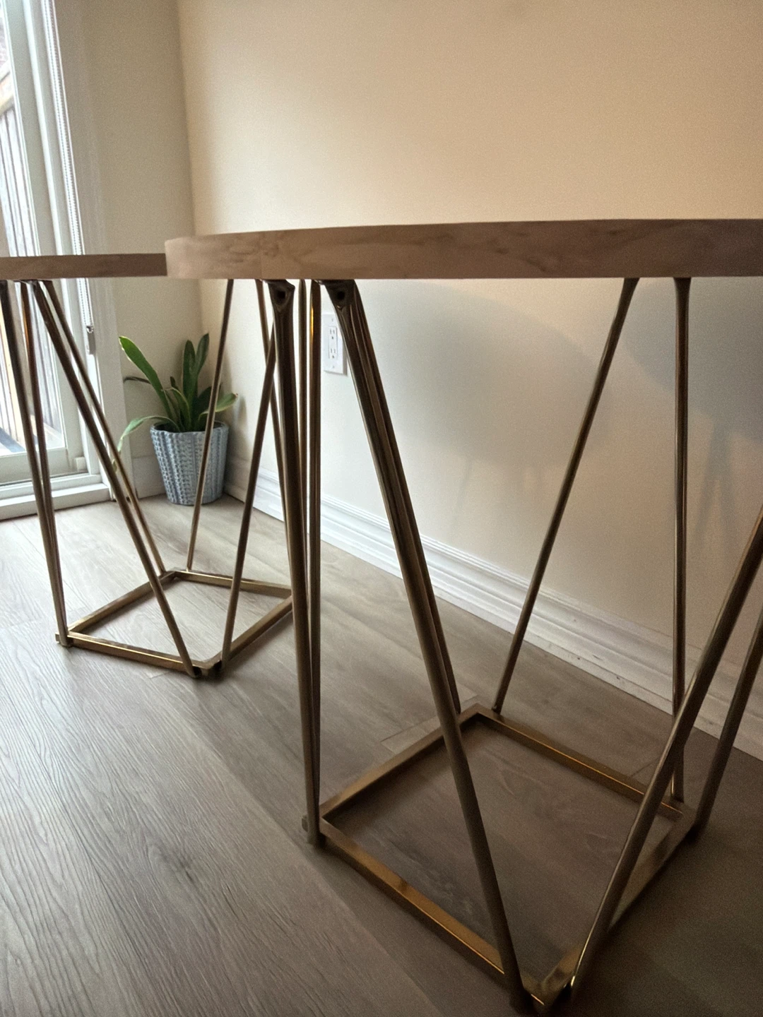 Round Side Tables with Metal Legs - photo 3
