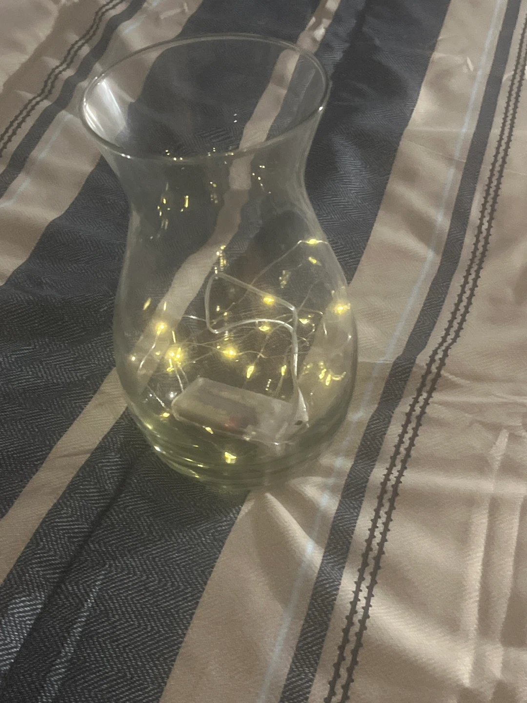 Glass Vase with Fairy Lights - photo 2