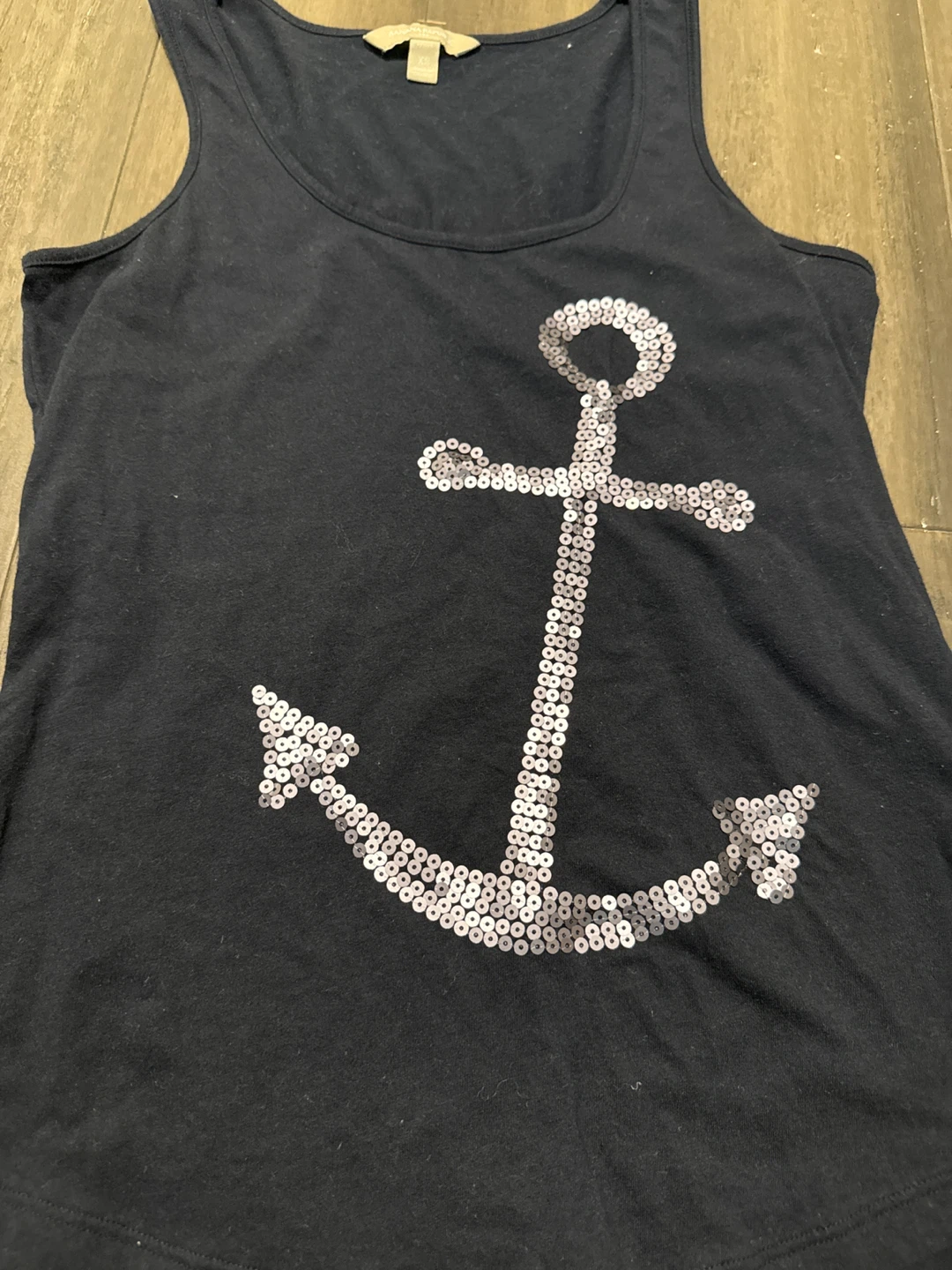 Banana Republic Navy Tank Top with Anchor - Size S - photo 2