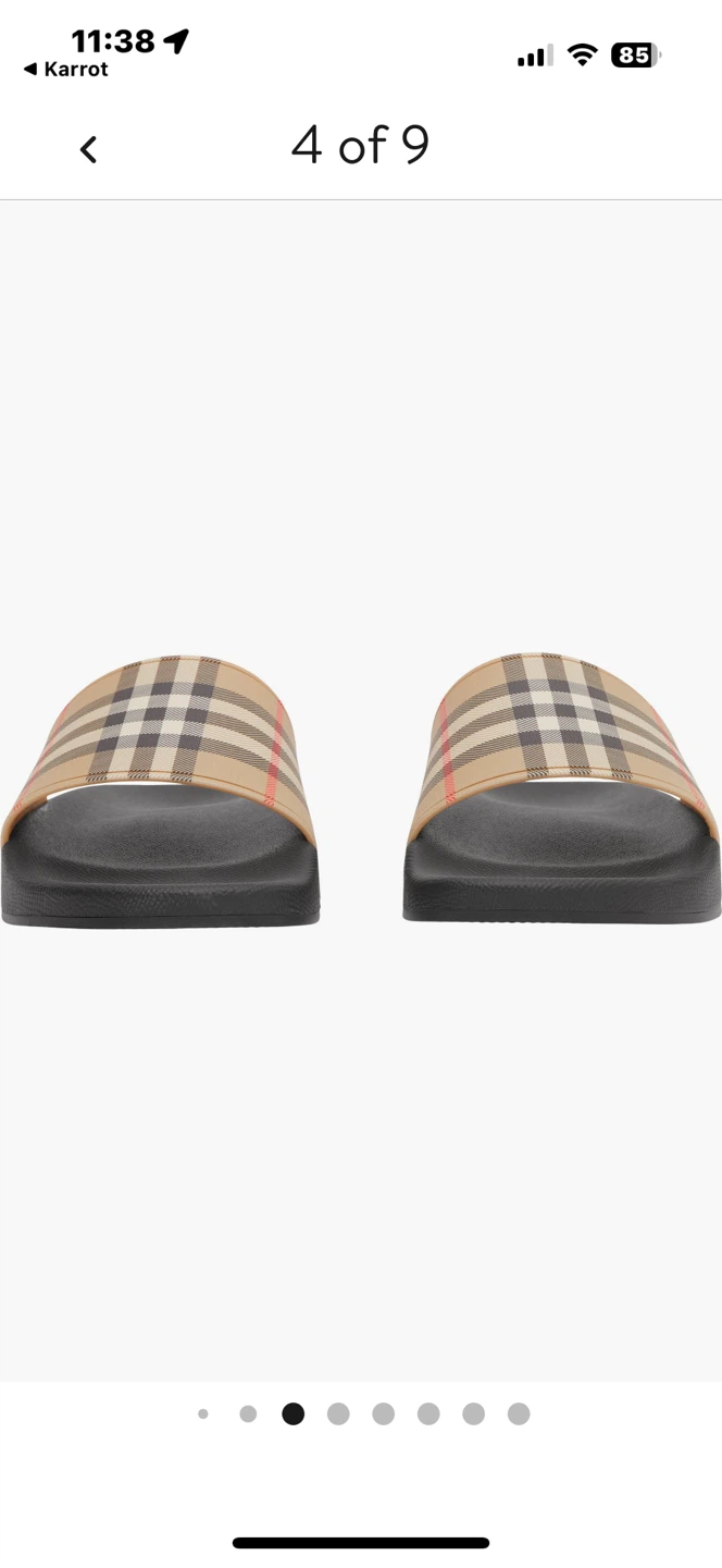 Burberry Check Slides - photo 3