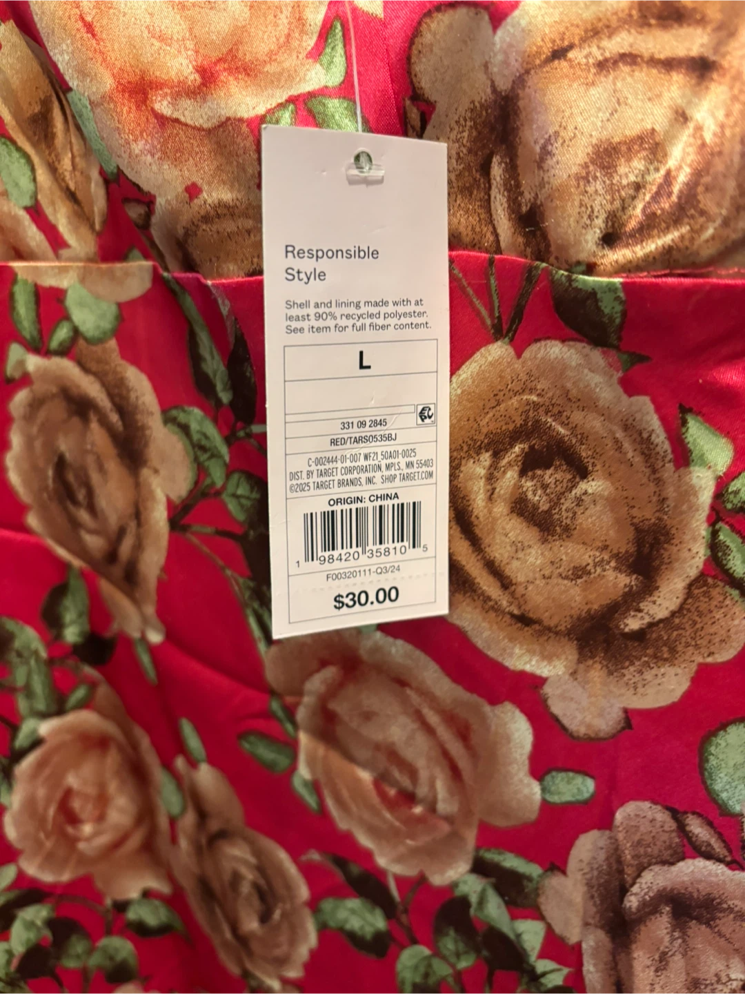 Brand New Target: Wild Fable Floral Dress - Size L - photo 3