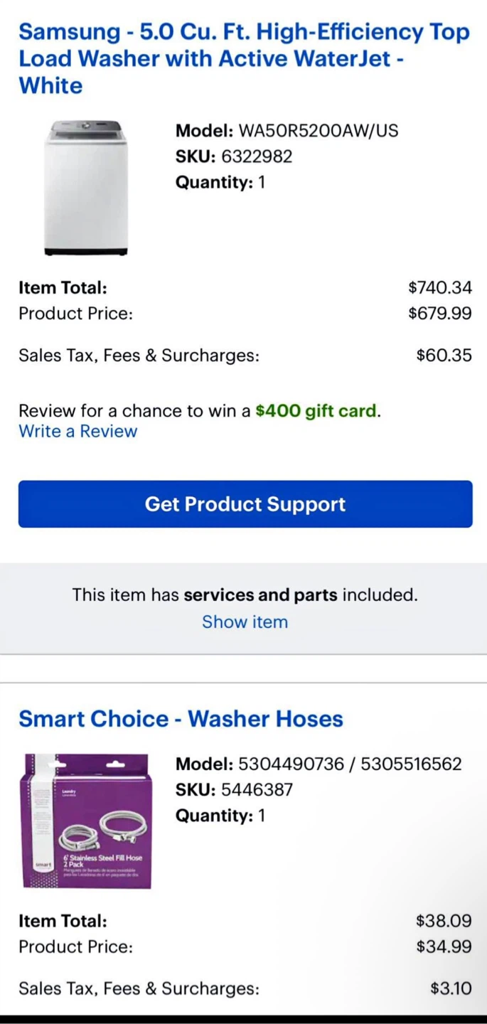 Samsung 5.0 Cu. Ft. Top Load Washer - White