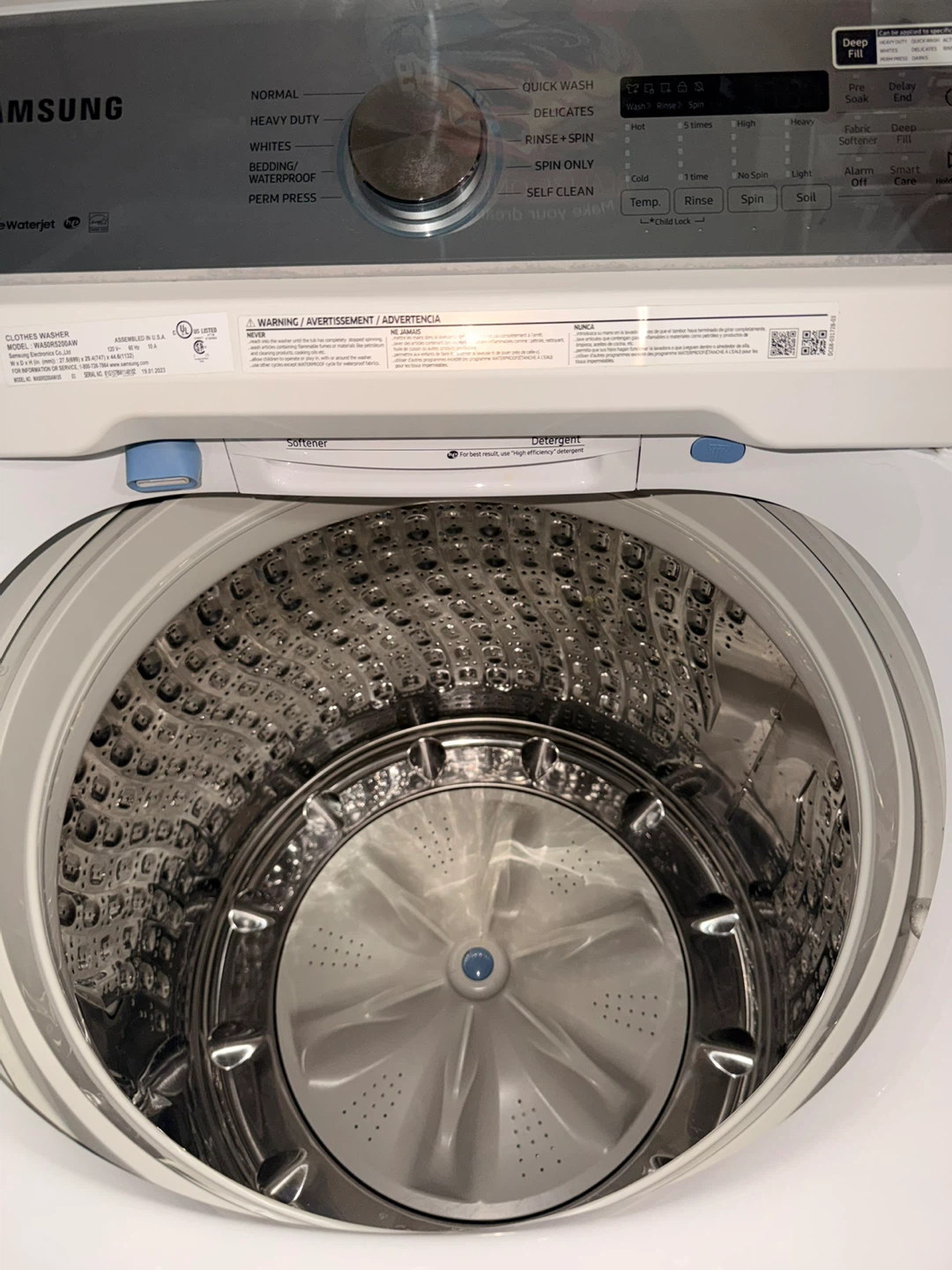 Samsung 5.0 Cu. Ft. Top Load Washer - White - photo 5