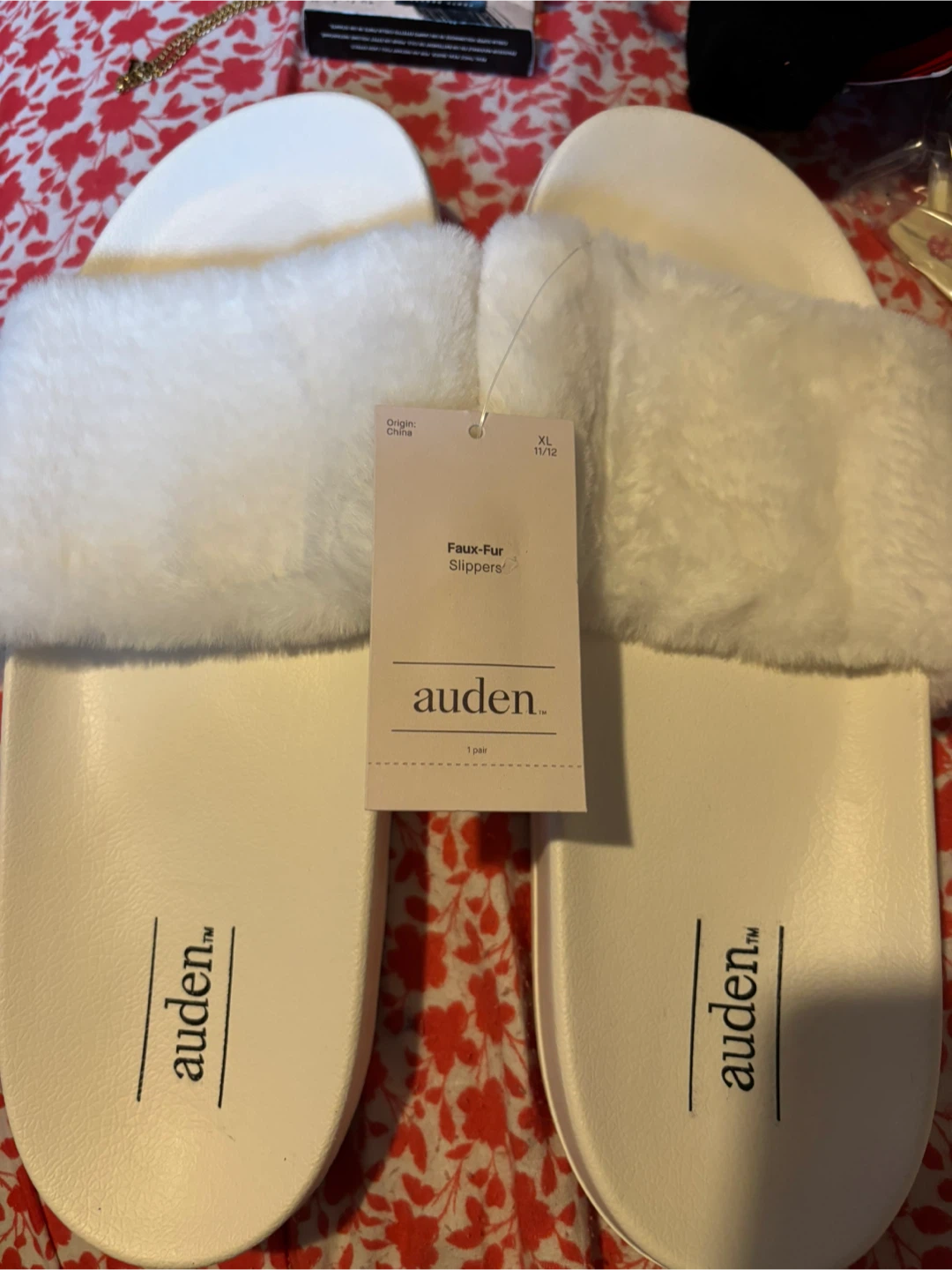 New Auden Faux-Fur Slippers XL (11/12)