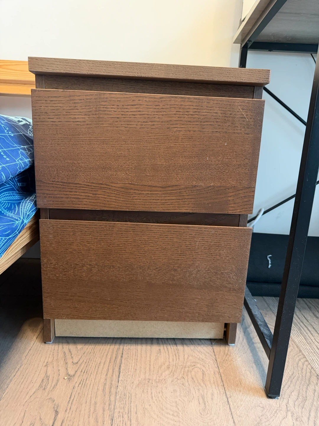 IKEA Nightstand / Bedside Table (2 Drawers) – Brown