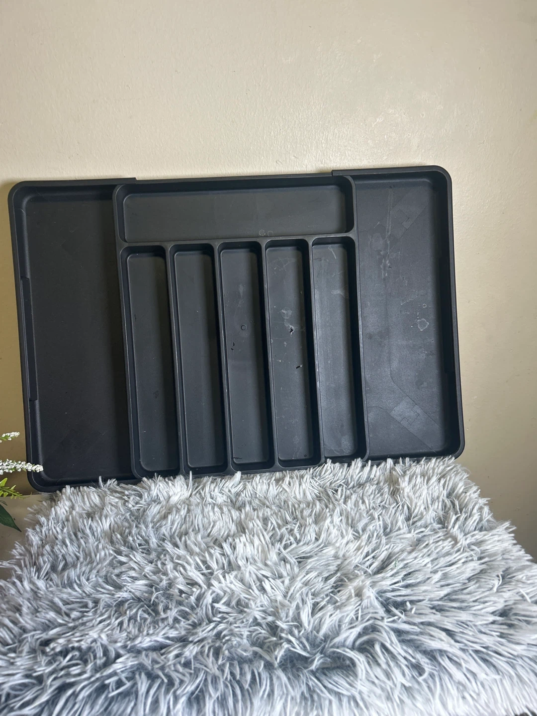 Kitsure Large Black Cutlery Drawer Organizer - photo 2