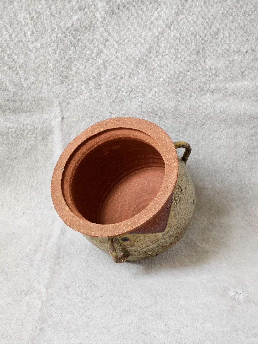 Handmade Stoneware Pottery Cloche - photo 3