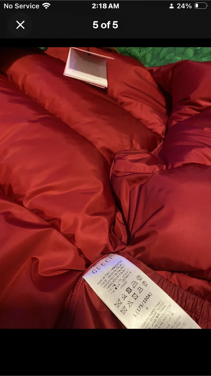 Gucci x The North Face Puffer Jacket - Size XL - photo 4