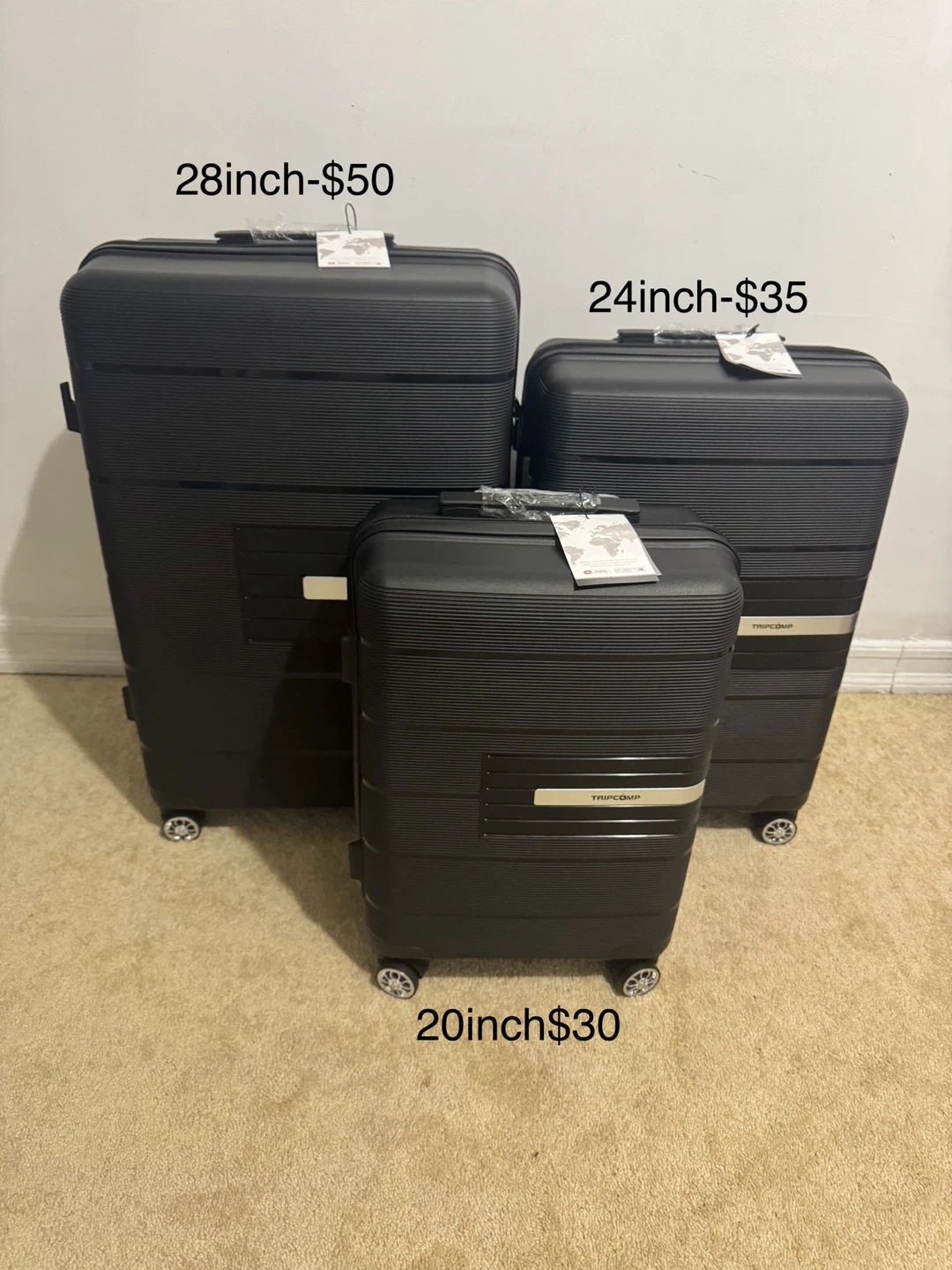 Brand New TRIPCOMP Luggage Set