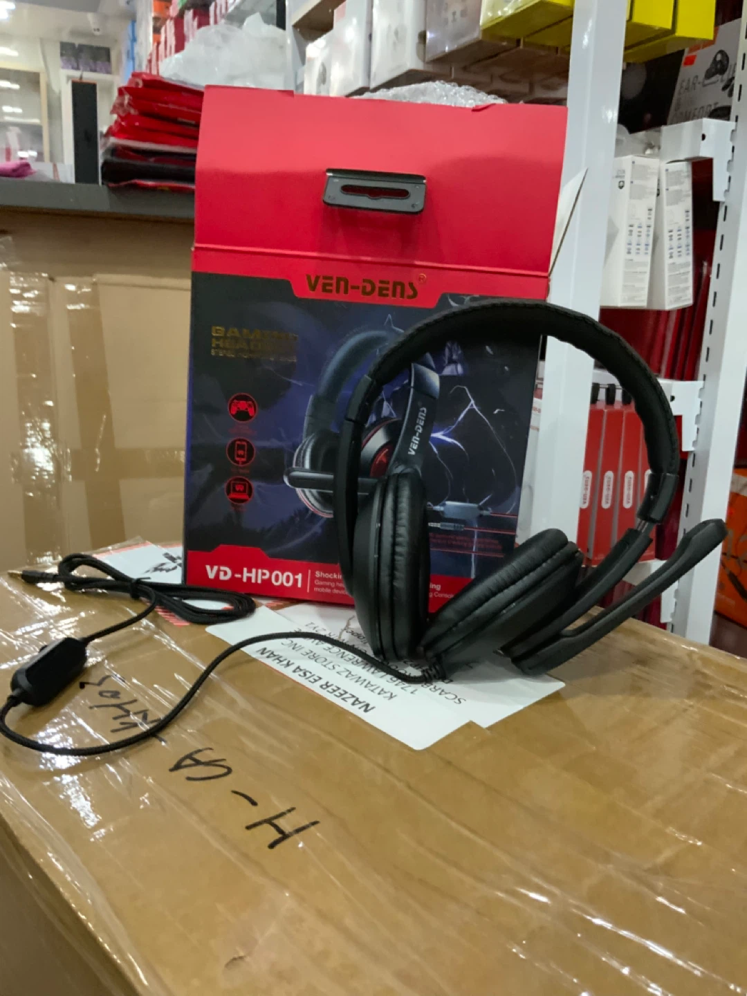 VEN-DENS VD-HP001 Gaming Headset Wired 3.5mm with Mic – New - photo 4