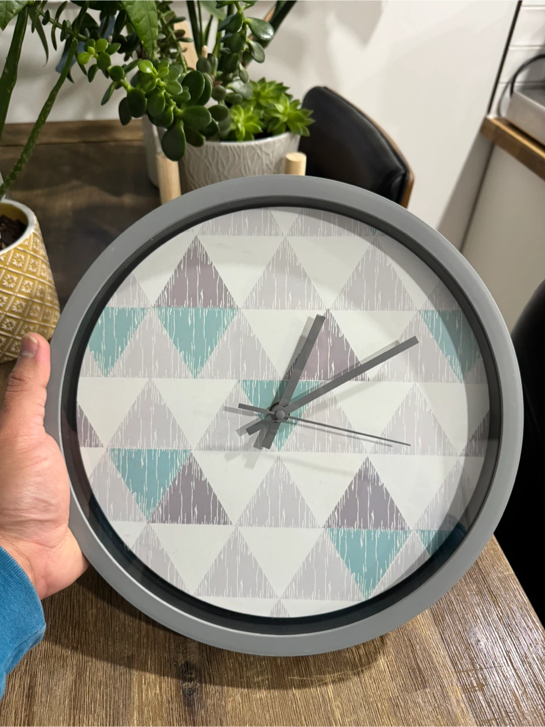 Decorative Wall Clock - Grey Frame