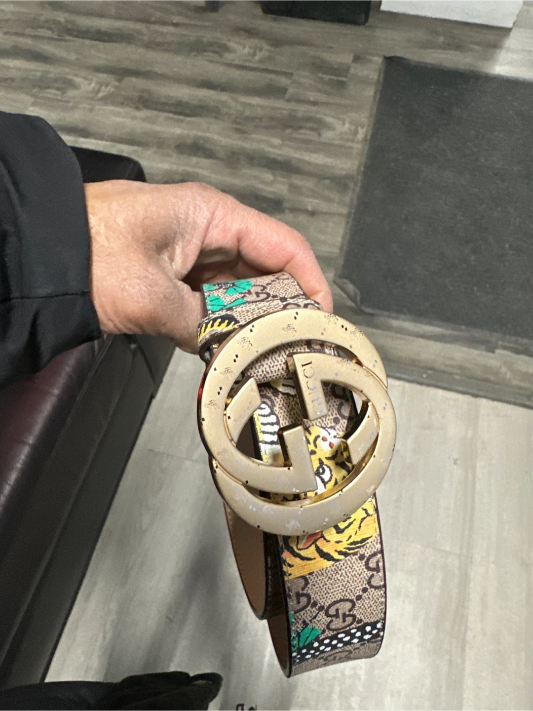 Gucci Belt with Tiger Print