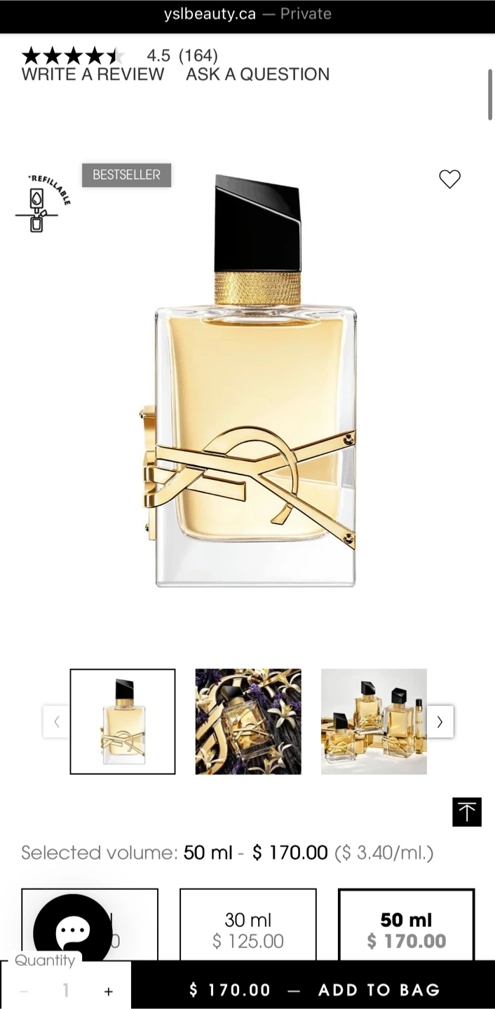 YSL LIBRE perfume