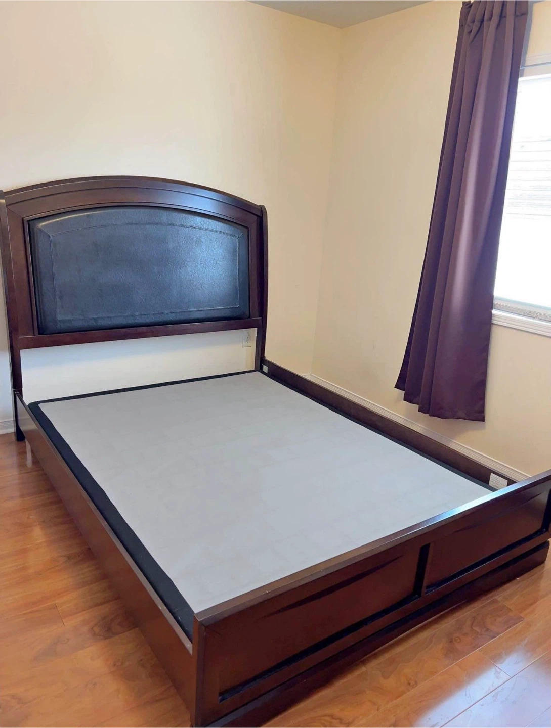 Dark Wood Full Bed Frame
