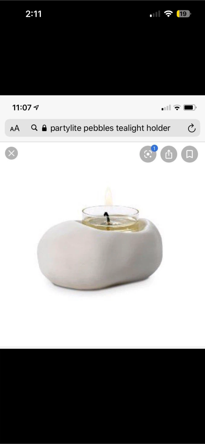 Partylite Pebbles Tealight Holder - 4 Total
