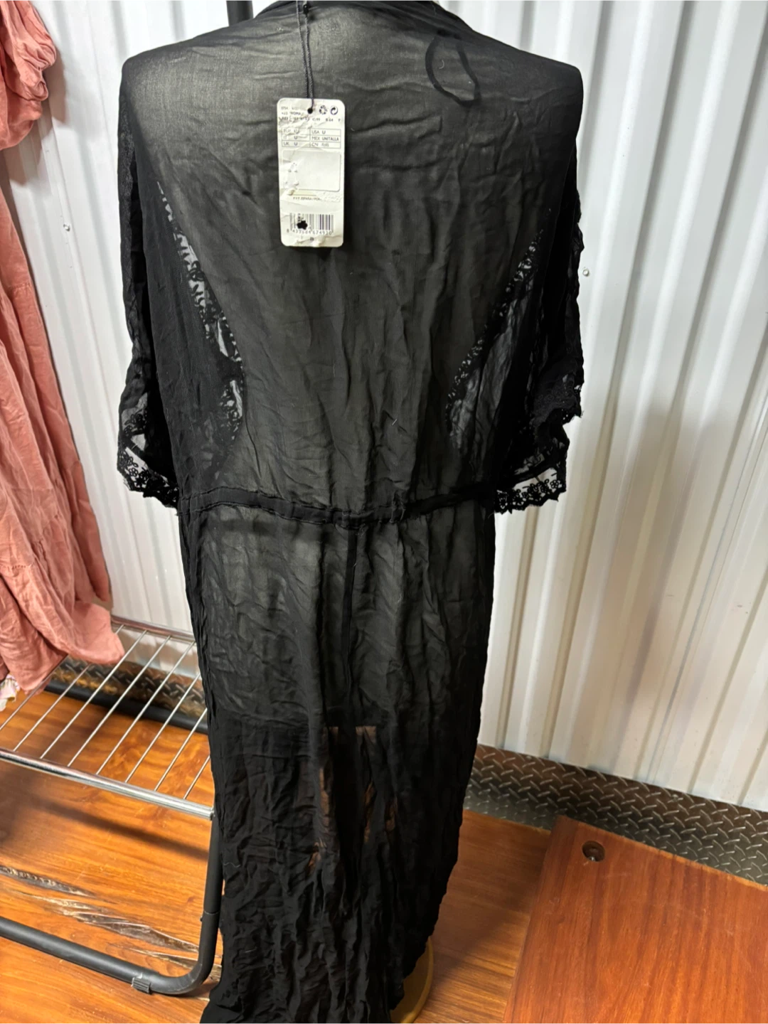 MNG Black Lace Kimono - One Size - photo 2