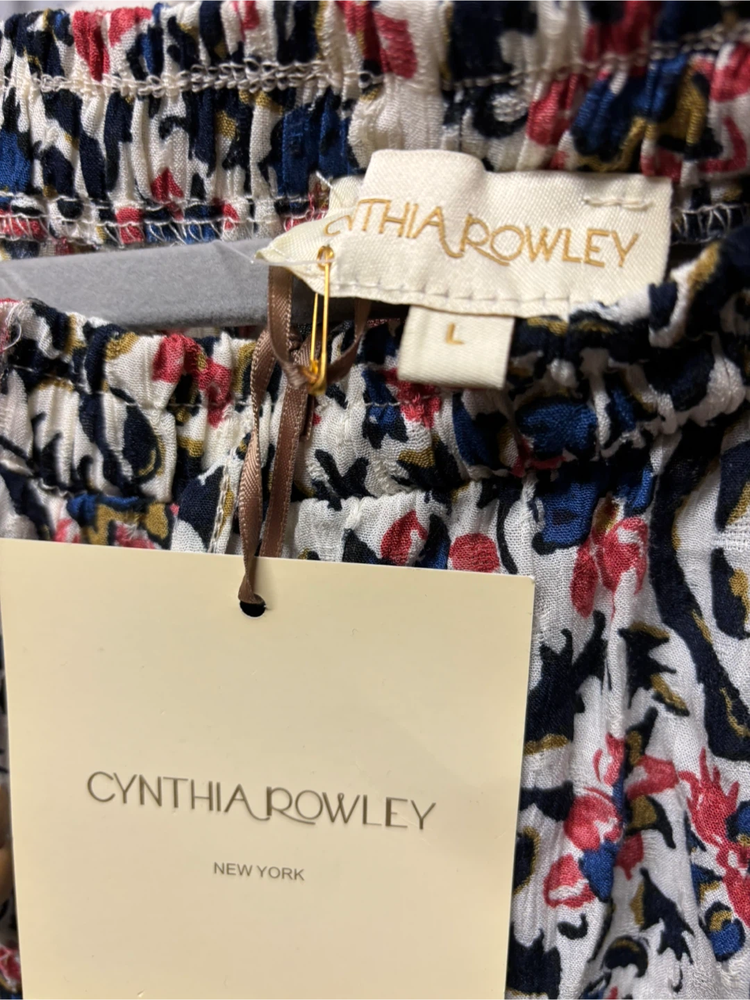 Cynthia Rowley Pants - Size L - Floral Print - photo 3