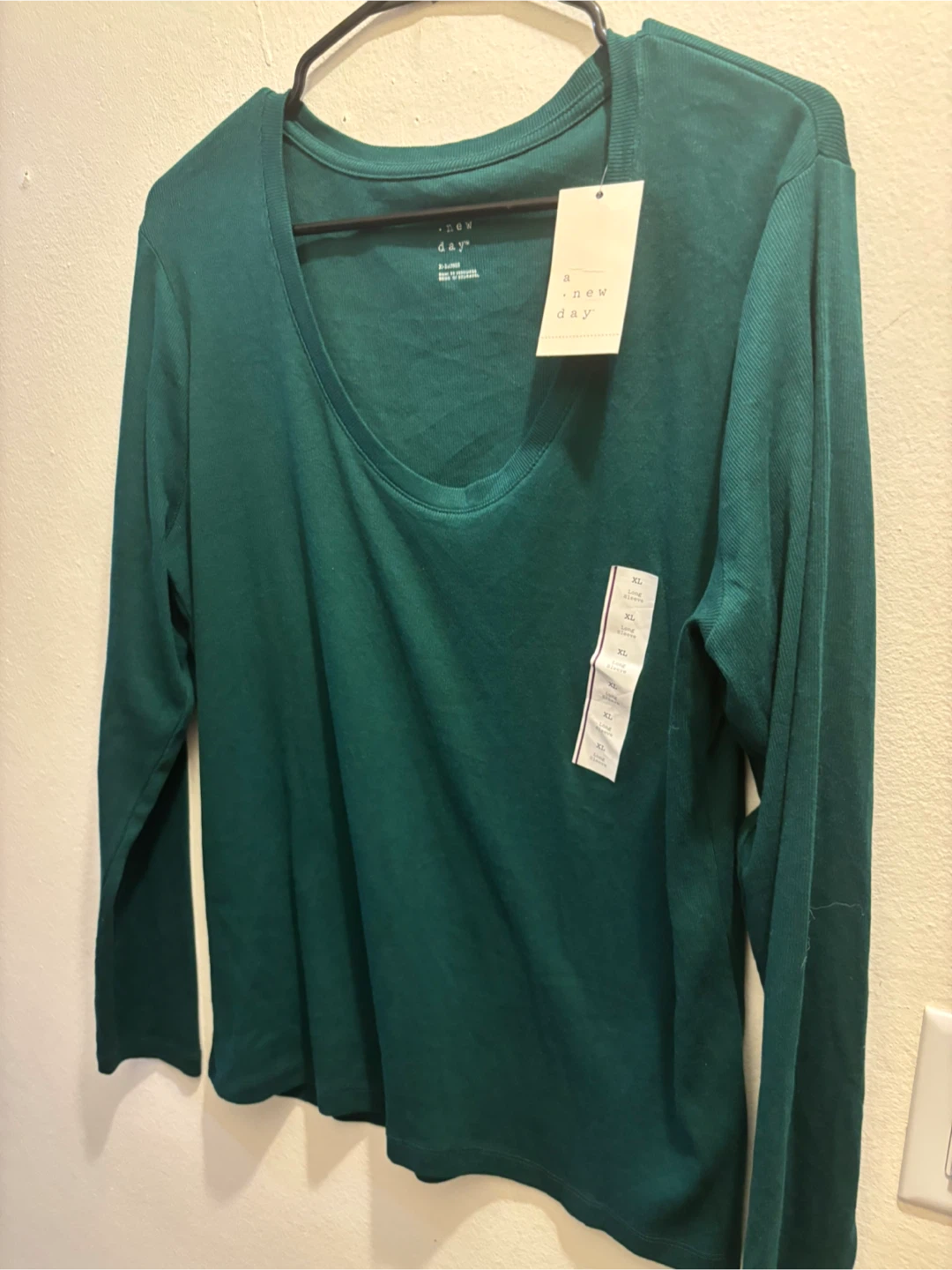 Target: Brand New-A New Day Green Long Sleeve Shirt - XL