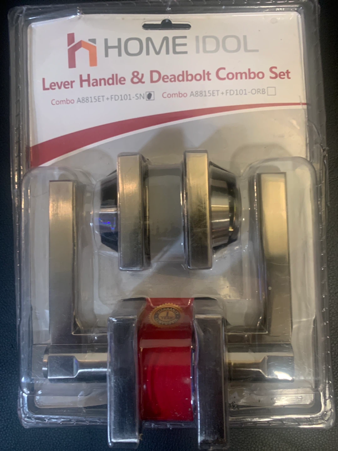 Home Idol Lever Handle & Deadbolt Combo Set - New