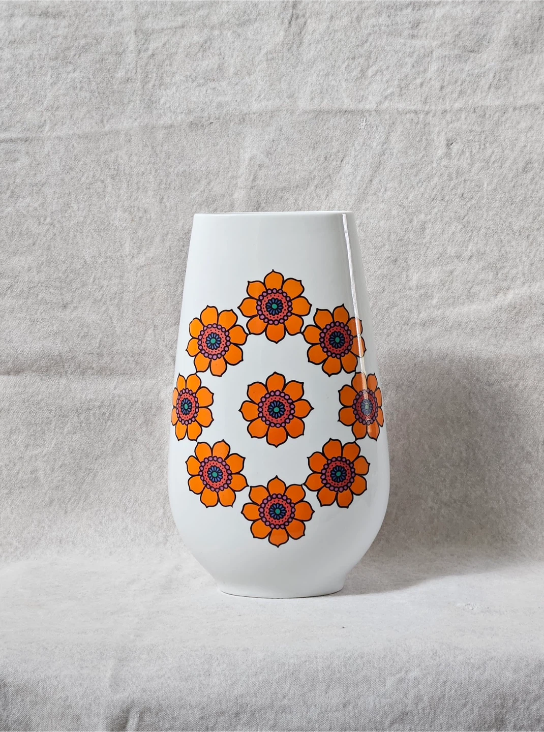 BILDEC Vintage Porcelain Vase - Floral Design