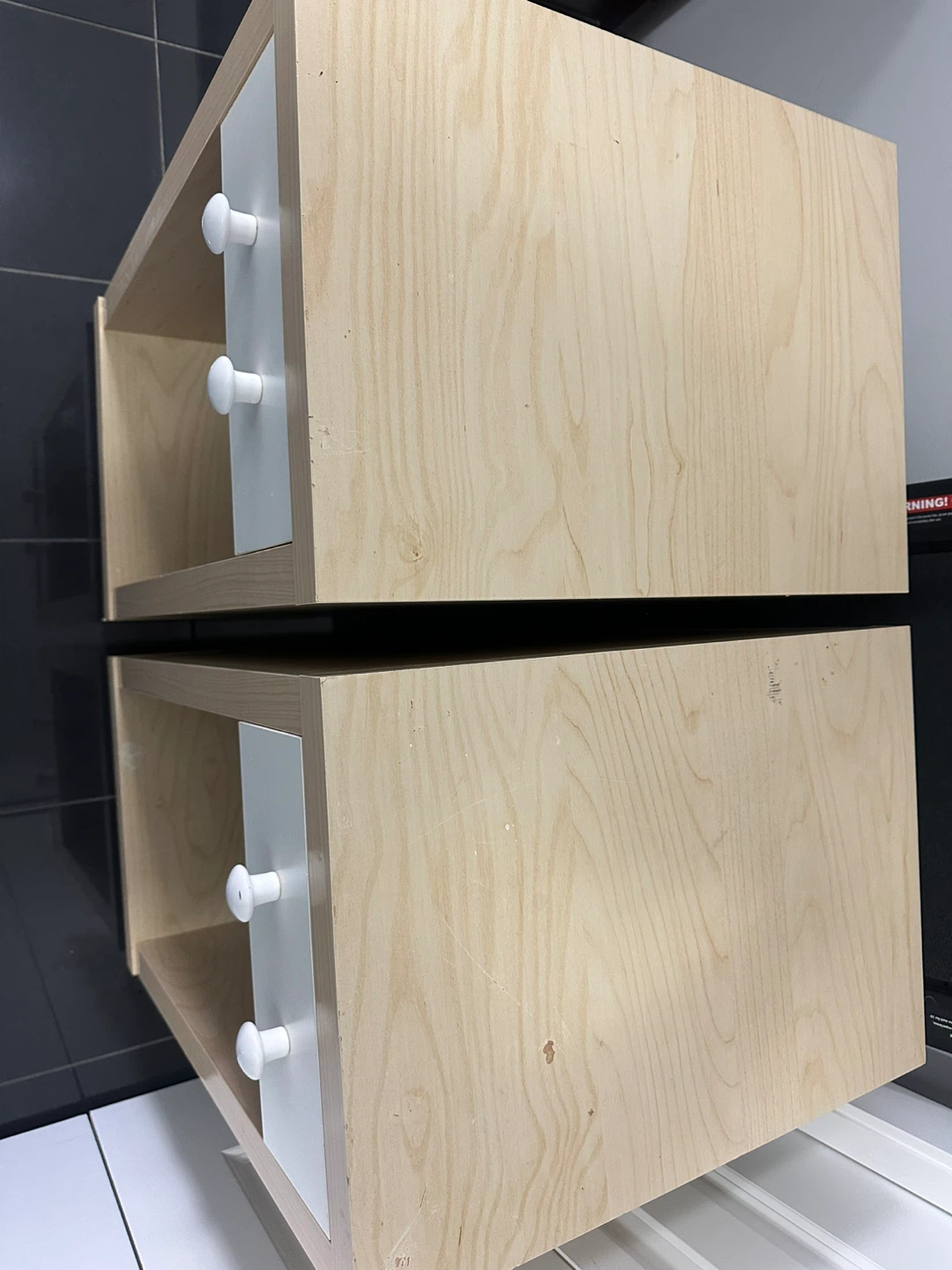 Pair of Light Wood Bedside Tables - photo 3