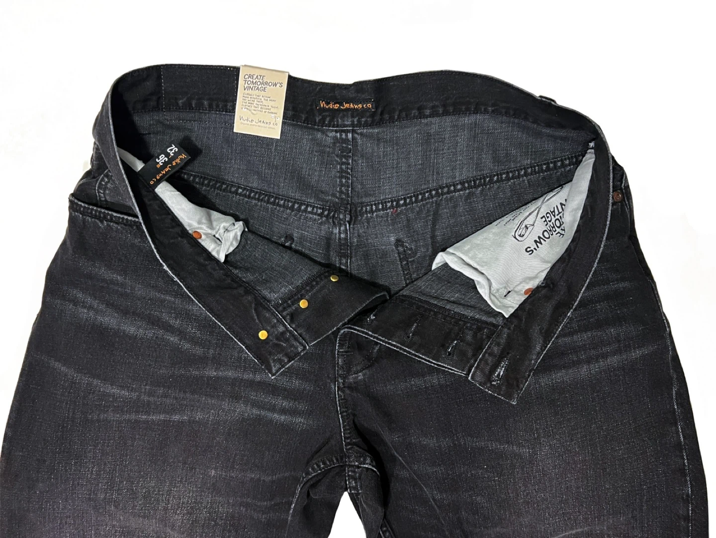 Nudie Jeans Co - Loud Larry - Black - W36/L32 - Men's Jeans