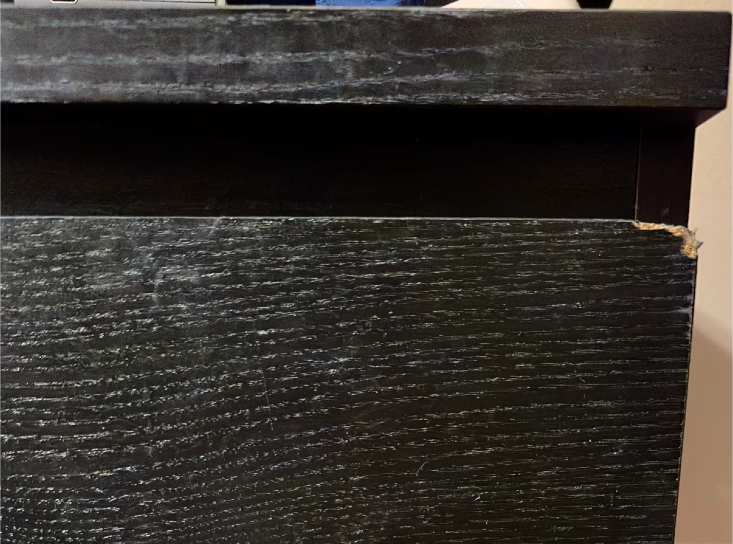 Set of 2 - Black 2-Drawer Nightstand - photo 3