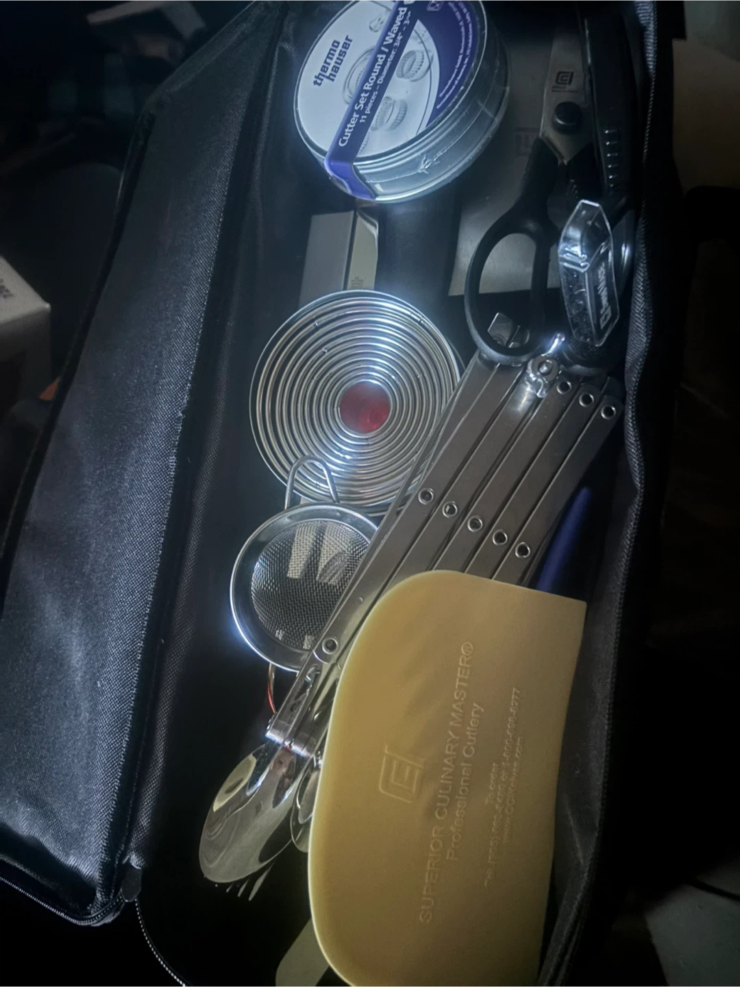 Culinary Tools Set in Black Bag